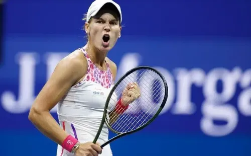 Kudermetova durante o US Open deste ano. Créditos: Sarah Stier/Getty Images