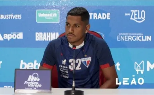 Foto: TV Leão/YouTube – Pedro Rocha se diz adaptado no Fortaleza