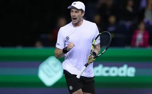 Van de Zandschulp durante a Copa Davis. Créditos: Ian MacNicol/Getty Images