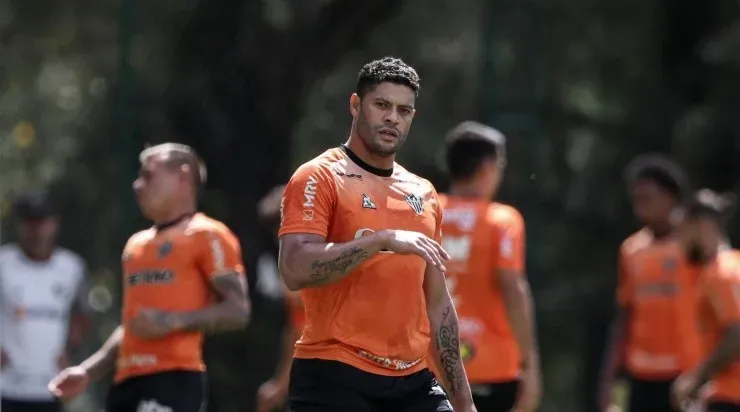 Hulk pode desfalcar o Atlético caso seja confirmada a lesão na panturillha. Foto: Bruno Sousa/ Atlético Mineiro