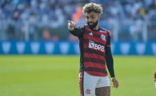 Gabigol em ação com a camisa do Flamengo (Foto: R.Pierre/AGIF)