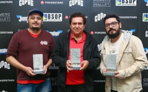 Pódio Turbo KO (Foto: Rafael Terra/BSOP)