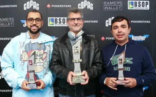 Pódio High Roller (Foto: Rafael Terra/BSOP)