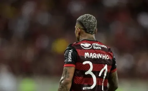 Foto: Thiago Ribeiro/AGIF – Marinho ainda não conseguiu deslanchar como titular no Flamengo
