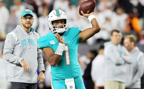 Tua esteve em campo pela última vez na semana 4 contra o Bengals. Créditos: Andy Lyons/Getty Images