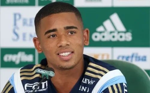 Foto: Cesar Greco – Em 2016, Jesus foi negociado pelo Palmeiras com o Manchester City por 32,5 milhões de euros