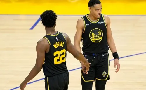 Wiggins e Poole em quadra na última temporada. Créditos: Thearon W. Henderson/Getty Images