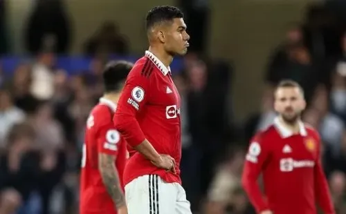Robin Jones/Getty Images – Casemiro com a camisa do Manchester United