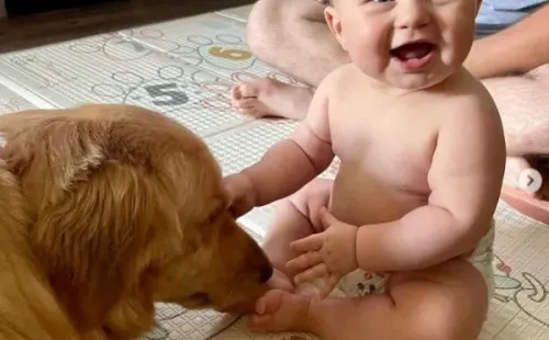 Brady com a cachorra, Riley - Foto: Instagram @ashleybuch2