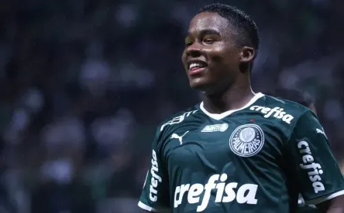 Foto: Marcello Zambrana/AGIF – Endrick, do Palmeiras, tentou jogar no Corinthians na base, mas sem sucesso