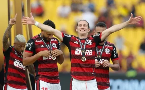 Flickr Oficial do time: Gilvan de Souza/Flickr Oficial Flamengo – Filipe Luís renova contrato com o Flamengo