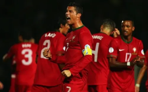 Bryn Lennon/Getty Images - Cristiano na vitória, que classificou Portugal para a Copa de 2014