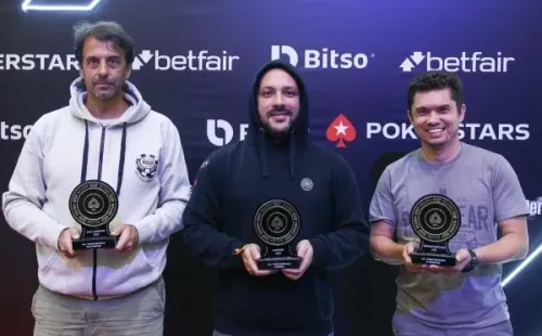 Pódio Turbo Deepstack (Foto: Rafael Terra/BSOP)