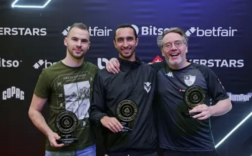 Pódio Super High Roller (Foto: Luis Bertazini/BSOP)