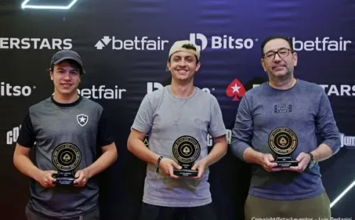 Pódio Freezeout (Foto: Luis Bertazini/BSOP)