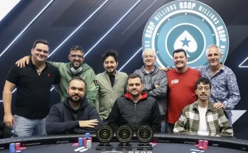 Mesa final do torneio dos empresários (Foto: Divulgação/BSOP)