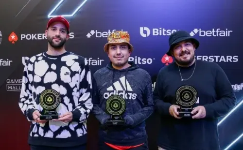 Pódio do 6-Max (Foto: Rafael Terra/BSOP)