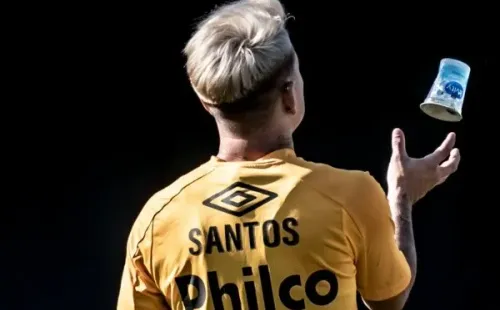 Foto: Ivan Storti/Santos FC – Soteldo pode atuar mais recuado, na armação do Santos, sob o comando de Odair Hellmann