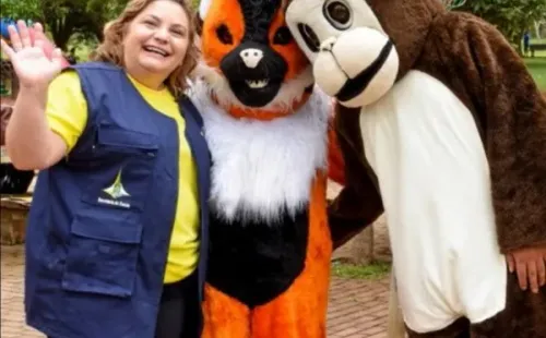 Secretaria realiza vacinação em zoológico para auxiliar o avanço da cobertura. Imagem/Reprodução: Secretaria de Saúde do DF.