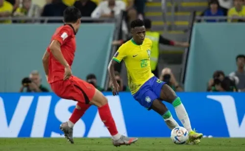 Divulgação: Lucas Figueiredo/CBF – Torcedores do Real comparam Endrick a Vini Jr