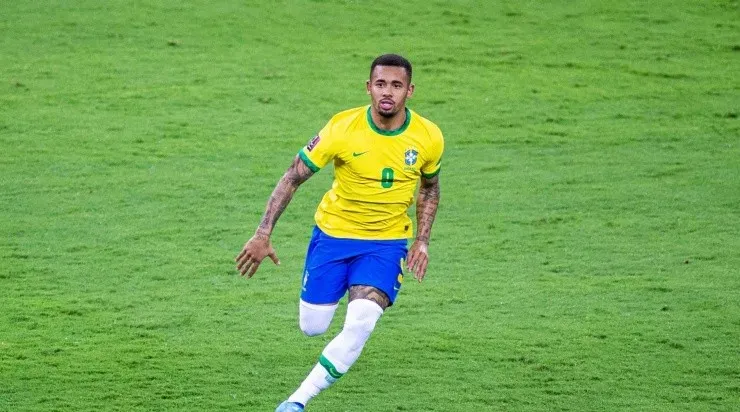 Gabriel Jesus está fora da Copa por conta de uma lesão e ficará até 3 meses afastado dos gramados para se recuperar de uma lesão que fará no joelho direito Foto:Alessandra Torres/AGIF
