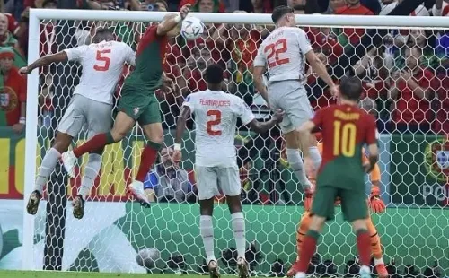 Fareed Kotb/Anadolu Agency via Getty Images – Lance de um dos gols de Portugal contra a Suíça