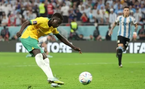 Ao entrar em campo contra a Argentina, Kuol se tornou o atleta mais jovem a atuar em um mata-mata de Copa do Mundo desde Pelé em 1958. Foto: Francois Nel/Getty Images
