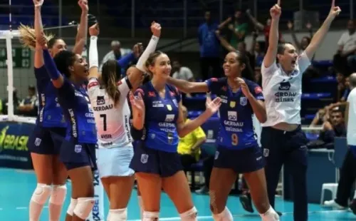 Com um quinteto da Seleção, Minas estará no Mundial. Foto: Orlando Bento/Minas Tênis Clube