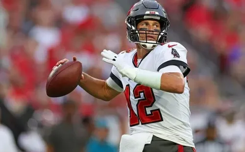 Tom Brady estará no Sunday Night Football de Natal. Créditos: Mike Ehrmann/Getty Images