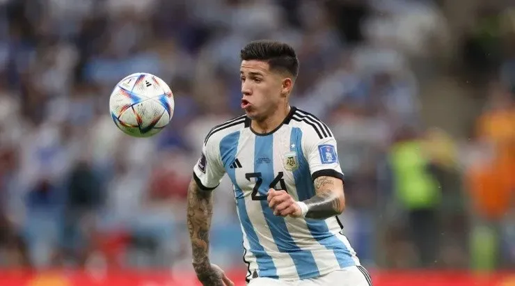 Enzo Fernández não deve jogar no Real Madrid. Foto:Catherine Ivill/Getty Images