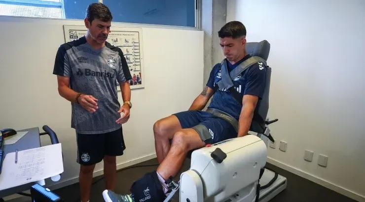 Foto: Lucas Uebel/Grêmio - Suárez já fez os primeiros trabalhos.