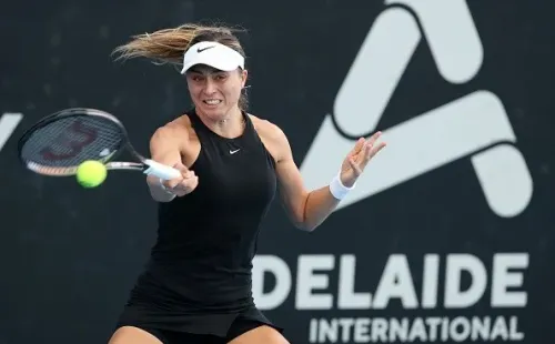 Badosa durante a partida contra Kanepi. Créditos: Sarah Reed/Getty Images