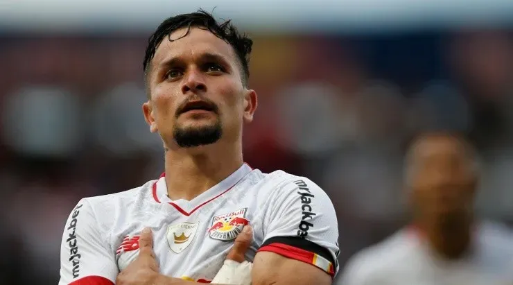 Foto: Ari Ferreira/Red Bull Bragantino - Artur comemorando gol contra o Corinthians.