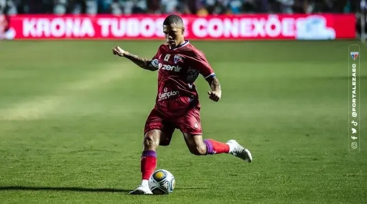 Foto: Mateus Lotif/Site oficial Fortaleza - Lucas Esteves foi pela primeira vez titular no Fortaleza
