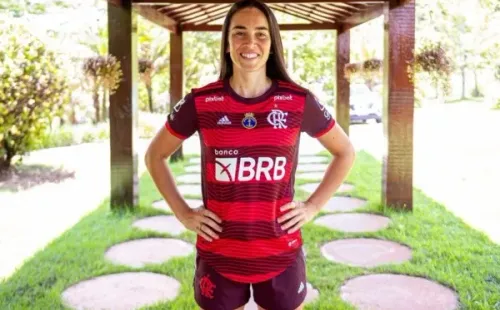 Foto: Paula Reis/Flamengo – Agustina Barroso é o novo destaque do Flamengo