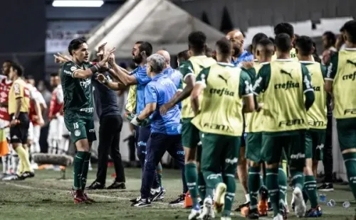 Foto:Raul Baretta/AGIF – Gustavo Gómez fez o gol do Palmeiras na Vila Belmiro