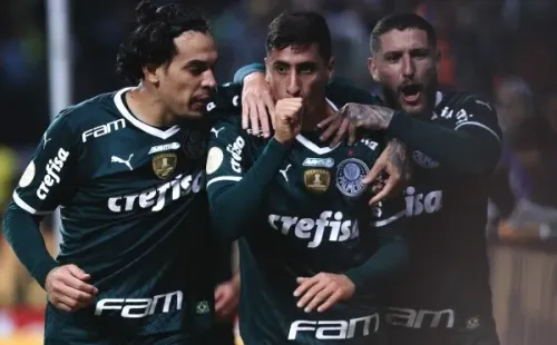Foto:Ettore Chiereguini/AGIF – Palmeiras venceu o Santos com gol de Merentiel
