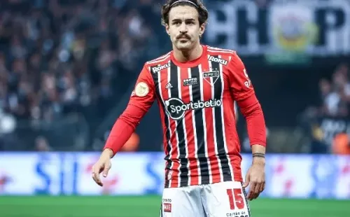 SP - Sao Paulo - 22/05/2022 - BRASILEIRO A 2022, CORINTHIANS X SAO PAULO - Gabriel Neves jogador do Sao Paulo durante partida contra o Corinthians no estadio Arena Corinthians pelo campeonato Brasileiro A 2022. Foto: Marcello Zambrana/AGIF