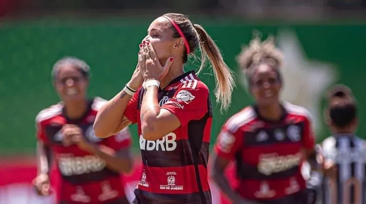 Foto: Paula Reis / Flamengo - Crivelari anotou três gols na partida.