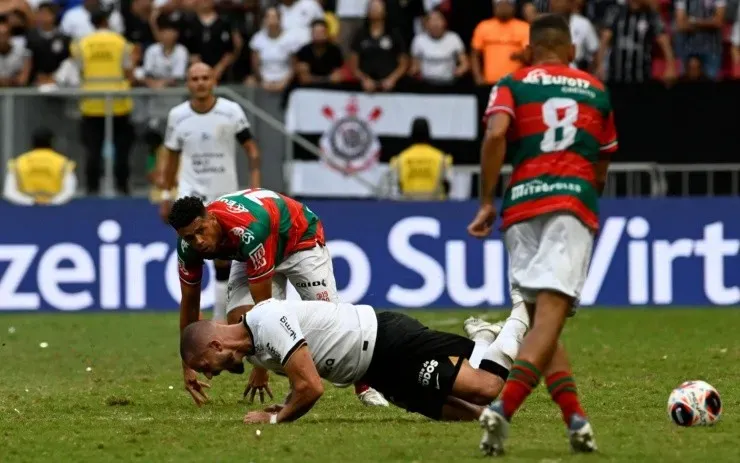 Mateus Bonomi/AGIF – Renato Augusto jogador do Corinthians durante partida contra o Portuguesa no estádio Mane Garrincha pelo campeonato Paulista 2023