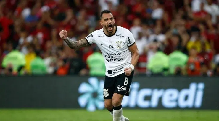 Abel Ferreira elogiou bastante o meio-campista Renato Augusto. Foto:Wagner Meier/Getty Images