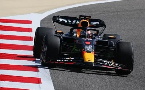 BAHRAIN, BAHRAIN - FEBRUARY 23: Max Verstappen of the Netherlands driving the (1) Oracle Red Bull Racing RB19 on track during day one of F1 Testing at Bahrain International Circuit on February 23, 2023 in Bahrain, Bahrain. (Photo by Clive Mason/Getty Images)