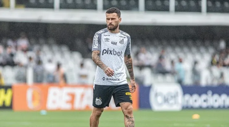 Foto: Abner Dourado/AGIF - Santos de Lucas Lima está fora do Paulistão