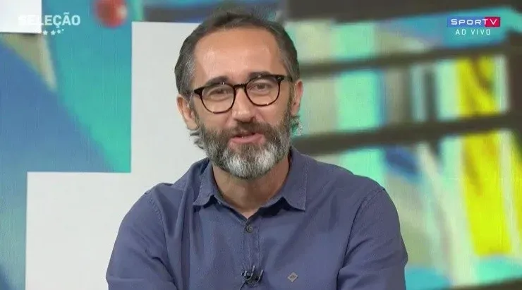 Marcelo Barreto detonou Hulk ao vivo nesta segunda-feira (13). Foto: Reprodução Sportv