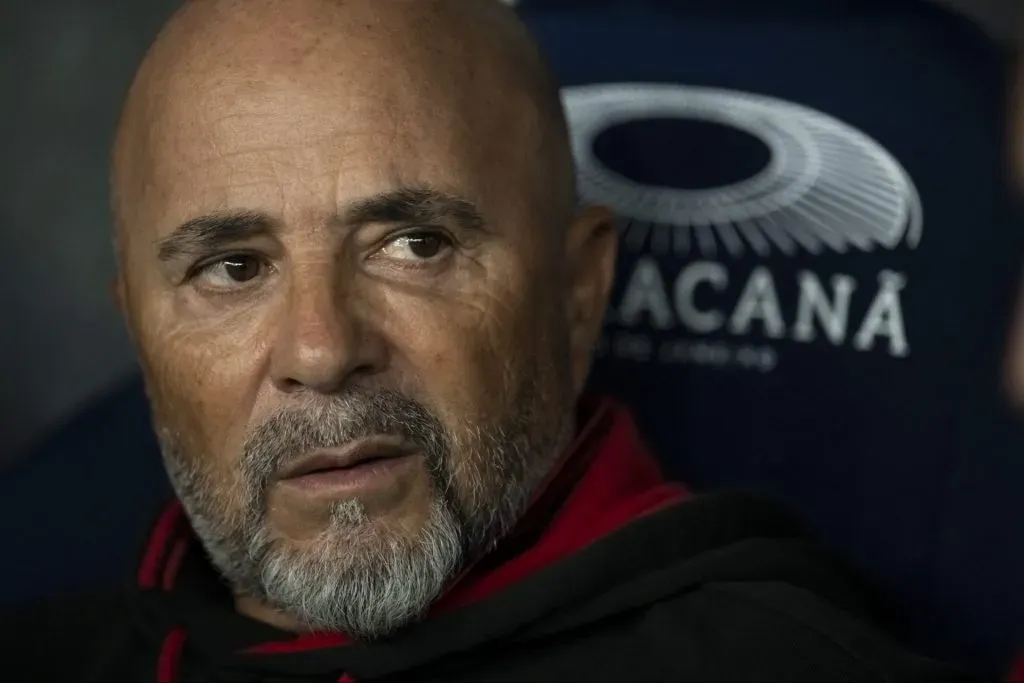 RJ – RIO DE JANEIRO – 10/05/2023 – BRASILEIRO A 2023, FLAMENGO X GOIAS – Jorge Sampaoli tecnico do Flamengo durante partida contra o Goias no estadio Maracana pelo campeonato BRASILEIRO A 2023. Foto: Jorge Rodrigues/AGIF