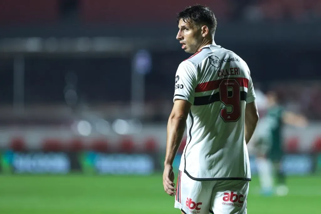 Calleri jogador do Sao Paulo durante partida contra o Goias no estadio Morumbi pelo campeonato BRASILEIRO A 2023. Foto: Marcello Zambrana/AGIF