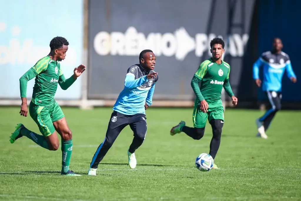 Foto: Lucas Uebel/Grêmio FBPA – Imagem do jogo-treino deste sábado (17).