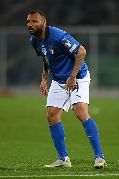 PALERMO, ITALY – MARCH 24: Joao Pedro Galvao of Italy looks on during the 2022 FIFA World Cup Qualifier knockout round play-off match between Italy and North Macedonia at Renzo Barbera Stadium in Palermo, Italy. (Photo by Tullio M. Puglia/Getty Images)