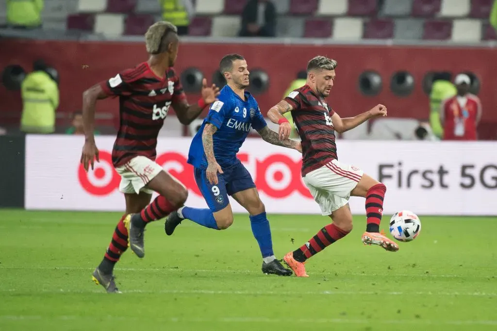 Foto: Alexandre Vidal/Flamengo – Arrascaeta marcou contra o Al-Hilal em 2019