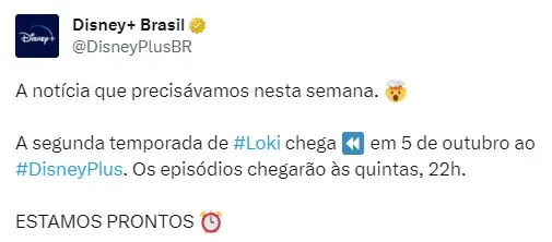 2ª temporada de Loki na Disney+ já tem possível data de estreia